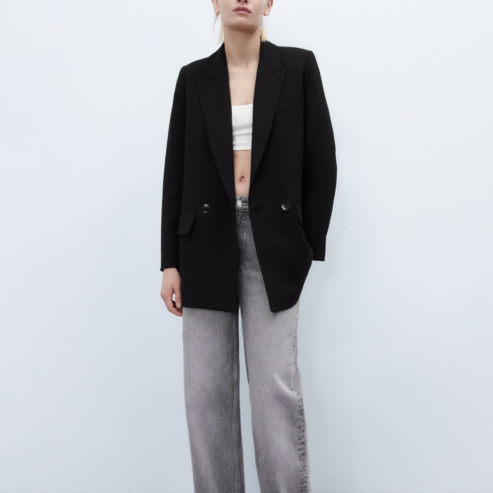 Zara oversized black Blazer M
